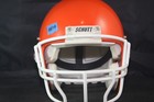 Vtg Schutt Youth Advantage Molded Orange Sz Xl Football Helmet Nice W  Opo Mask