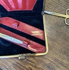 Vtg  Red Cowhide Made In Germany Manicure Grooming Set C  1950s Germany - Vogue