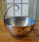 Vintage Art Deco Chase Chrome Ice Bucket Serving Bowl 7  X 7  