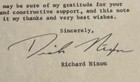 Richard Nixon Letter Typed Signed Dick Nixon From The Office Of The Vp 1960