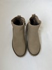 Sonoma Girls Mushroom Chelsea Boots Easy Zip Block Heel Size 1