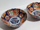 2 - Antique Japanese Porcelain 6  Bowls Imari Decorated Scalloped Rim Edge Vguc