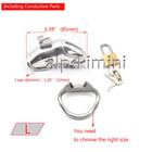 Male Chastity Cage Lock Belt Device Stainless Steel Restraint Cage