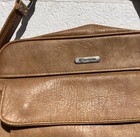 Vintage Samsonite Cordoba Messenger Bag Tan Leather Travel Shoulder Bag 80s Euc