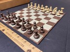 Drueke Model 9000 Magnetic Chess Set 8    Folding Board Complete Travel Box