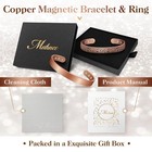 Copper Bracelets For Women Men  Lymph Detox Magnetic Bracelet  100  Pure Copper