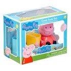 Hasbro Peppa Pig Great Smile 3 Piece Set Toothbrush Rinse Cup   Holder New 3 
