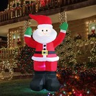 2pack 6ft Christmas Inflatable Santa Claus With Led Light Blow Up Outdoor Decor