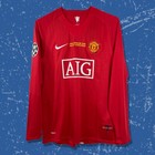 Vintage 07-08 Manchester United Home Shirt -  Ronaldo  7 Long Sleeve