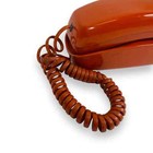 Vintage Western Electric Burnt Orange Trimline Wall Telephone Touch Tone
