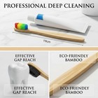 Sumshy 10 Pack Bamboo Toothbrushes   10 Count  pack Of 1   Adult - 10 Color 