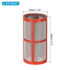 2 Pair 200 Mesh In-line Strainer Stainless Steel Filter Screen Replacement 