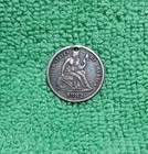 1882 Us Seated Liberty Dime Coin Love Token With  mc  Engraved On Reverse Side