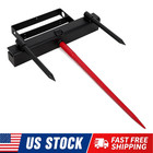 39 49   4000lbs Hay Spear Bale Spear Quick Attach Spike Forks Skid Steer Tractor