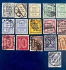 Germany Ol1-ol15   Ol20   Local Official Stamps   Used   Unused