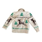 Vintage 50   s Cowichan Mary Maxim Youth Cardigan Sweater Wool  Chest 25   
