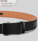  Men s Belt slide Ratchet Belt For Gift Men 38 -44 waist Adjustable Black231