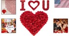 Artificial Rose Petals Bulk 1200 Dark Red Fake Flower Petals For Weddings
