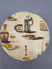 Vintage Coaster Set 5 Coasters In Case  Made In Japan Bar Liquor Themed