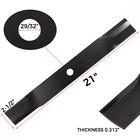 For John Deere Mower Blades 60  Cut  m128485  m133381  tcu15881 737 757 777 797