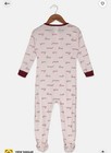 Koala Kids Baby Girl Footed Pajamas     Pink Fox Print Zip-up Sleepwear 6-9 Months