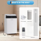 14 000 Btu Smart Portable Air Conditioner Up To 450 Sq Ft Dual Hose W  Inverter
