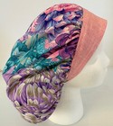 Floral Print Size Medium Medical Bouffant Scrub Cap Surgery Hat