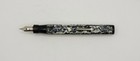 Vintage Stunning Oversize Royal Mottled Black   White  Senior Fountain Pen