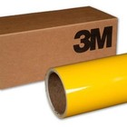 3m Automotive Vinyl Wrap Roll  12x 5ft  12  X 5ft Gloss Bright Yellow