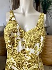 Vintage 1940s Floral Swimsuit 1950s Swim Pin Up Dress Romper Playsuit Bradley