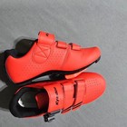Kyedoo Cycling Shoes Womens 7 Size 39 Red Road Bike Cleated Ratchet Buckle
