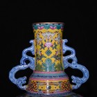 Fine Collectable Art Chinese Porcelain Famille Rose Porcelain Flowers Vase