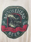 Vintage 80s Moosehead Canadian Lager Beer Tan T-shirt Size Xl