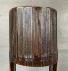 Vintage Bamboo Wooden Japanese Ikebana Vase 16    Tall