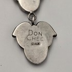 Vintage Native American 925 Pink Mother Of Pearl Necklace  Signed Don Chee