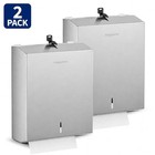 2-pack Stainless Steel Paper Towel Dispenser 400 C-fold 525 Multi-fold 2-pack 