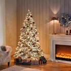 6ft Pre-lit Artificial Christmas Tree With 400 Warm White Led Lights   940 Pvc T
