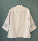 Nwt Vintage Iolani Beau Tiki Wedding Shirt Mens L Beige Hawaii Lace Usa