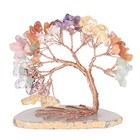 Sumgiftforall Handmade Crystal Money Tree On Agate Slice Tree Of Life Bonsai