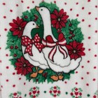 Vtg 80 s Franco Christmas Geese Kitchen hand Towels Set Of 2 Granny Cottagecore