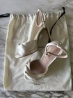 Kate Spade New York Bridal Bow Strappy High Heel Sandals Satin Ivory  Size Us 5b