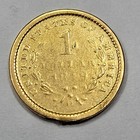 1849 O  1 Liberty Head Gold Dollar Type 1 New Orleans Rim Damage Scarce  j376