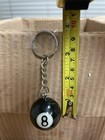 8 Ball Keychain Key Ring  Vintage