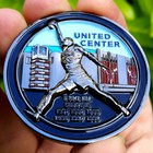 Premium Nba Chicago Bulls Poker Card Guard Chip Protector Golf Marker Coin 