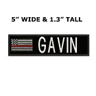 Custom Embroidered Name Tag Hook Loop Patch Motorcycle Biker Patches 5  X 1 3 