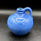 Vintage Stoneware Small Blue Jug Handle Primitive Farmhouse Country Decor