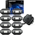 8 Pods Rgbw Led Rock Lights  Bluetooth Underglow Under Car Neon Light For Trucks