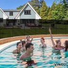 4 Pieces Swimming Pool Safety Fence 4  X 48  Pool Fence Gate For In-ground Black