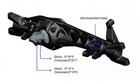 Treal Axial Scx6 Black 7075 Billet Aluminum Front One Piece Axle Case Housing