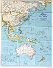 1989-11 November Asia Pacific National Geographic Map Poster School  966 